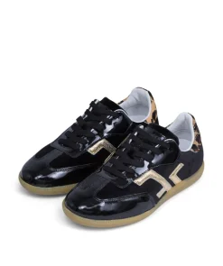 Sneakers MATHILDE Noir Léopard
