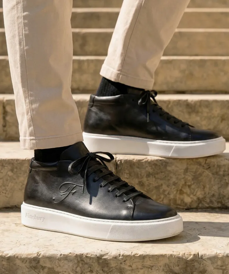Sneakers Montante MODENA Gris Patiné