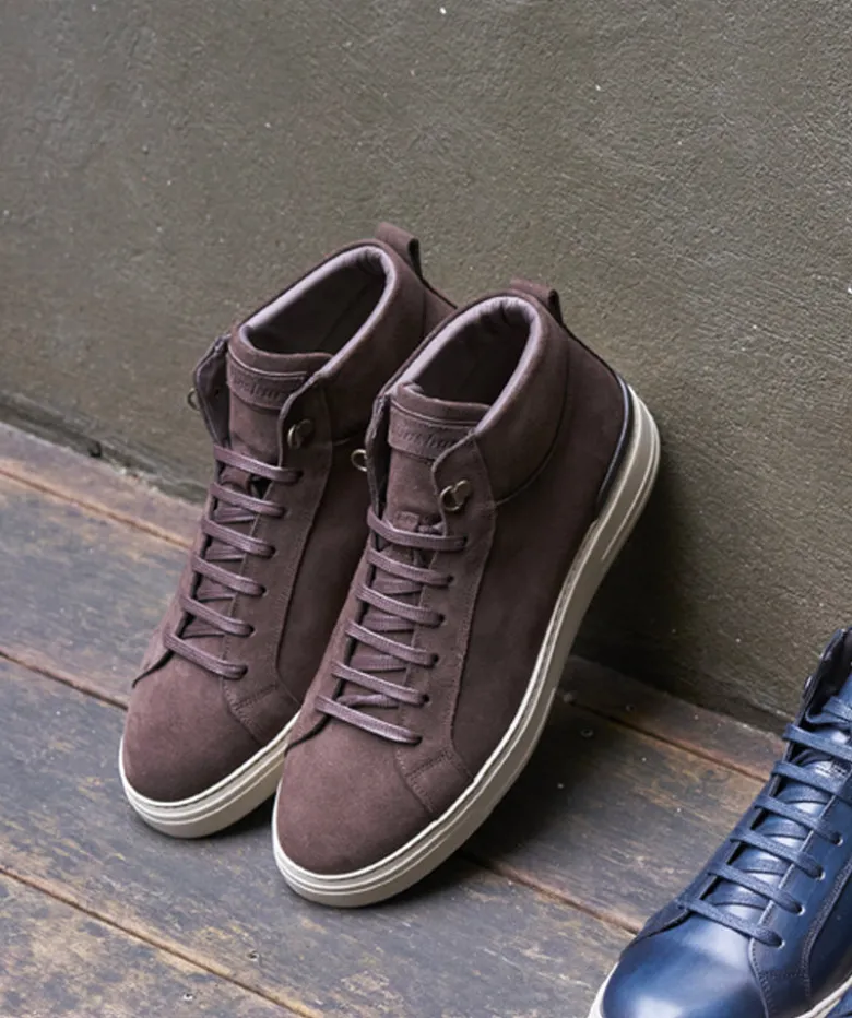 Sneakers Montante RIVA Daim Marron