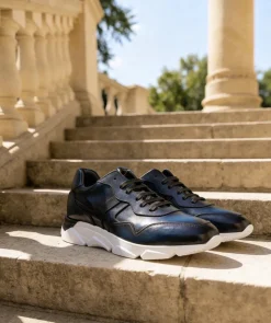 Sneakers PAOLO Bleu Patiné